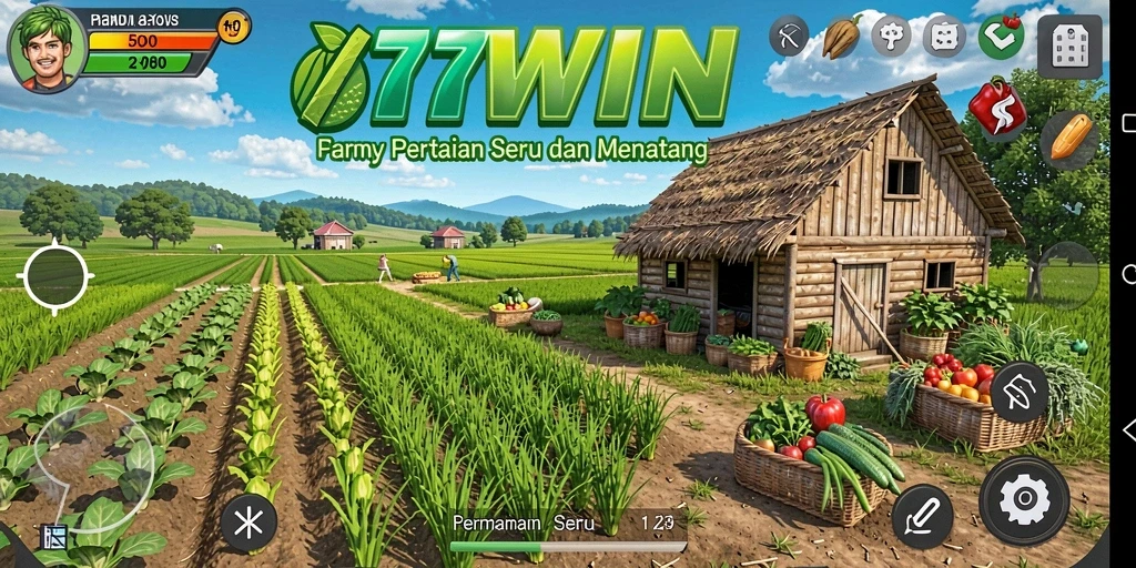 Gameplay seru di 77WIN dengan bertani dan merawat hewan.