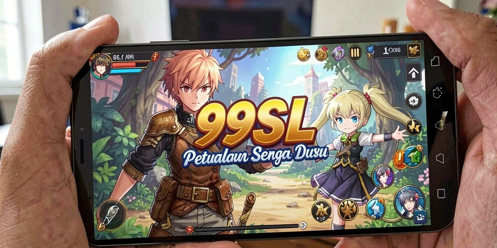 Tangkapan layar gameplay 99SL menampilkan aksi seru dalam dunia anime.
