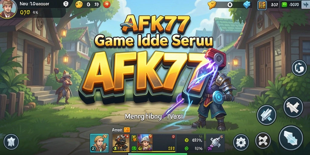 Gameplay AFK77 yang seru dengan karakter unik dan menarik.