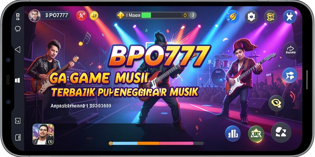 Tampilan gameplay BPO777 menunjukkan aksi seru dalam permainan musik.