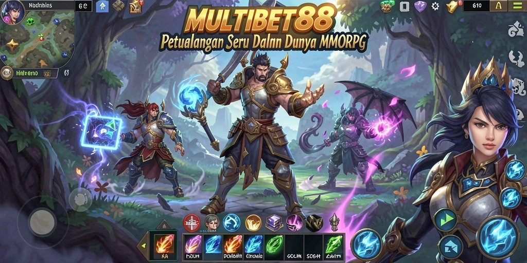 Tampilan gameplay seru dalam MULTIBET88 di dunia MMORPG.