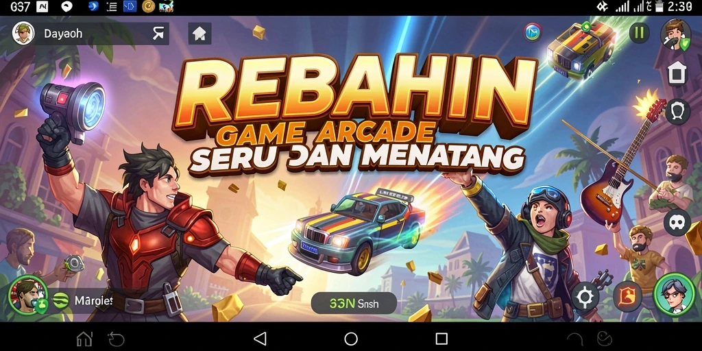 Tampilan gameplay seru dari REBAHIN yang menghibur.