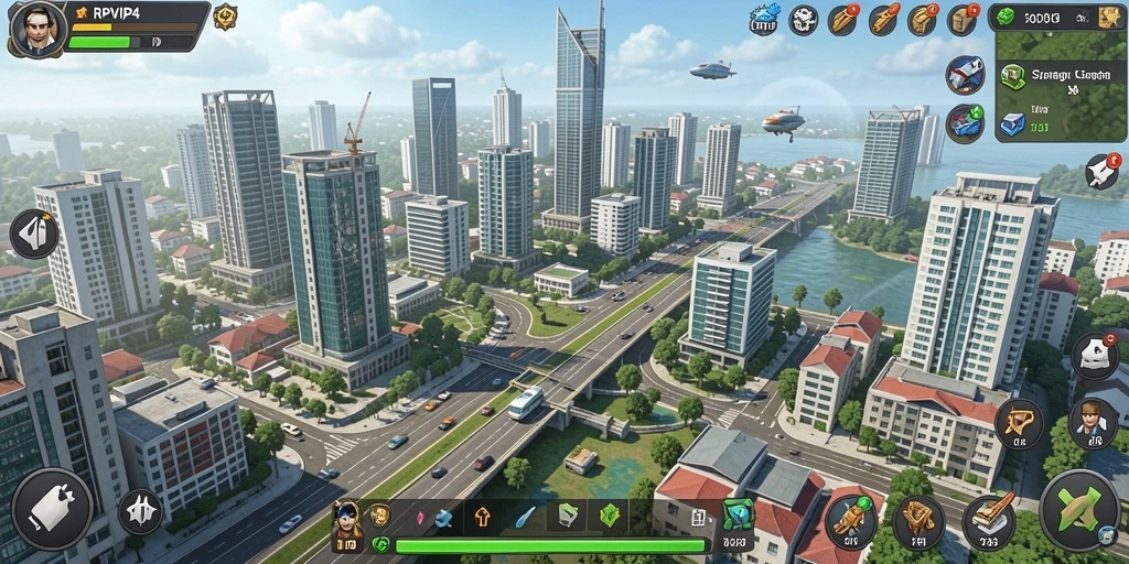 Tampilan gameplay menarik dari RPVIP4 dengan elemen SLG yang mendalam.