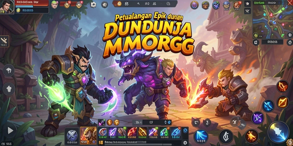 Tampilan epik dari pertempuran dalam gameplay RR666.