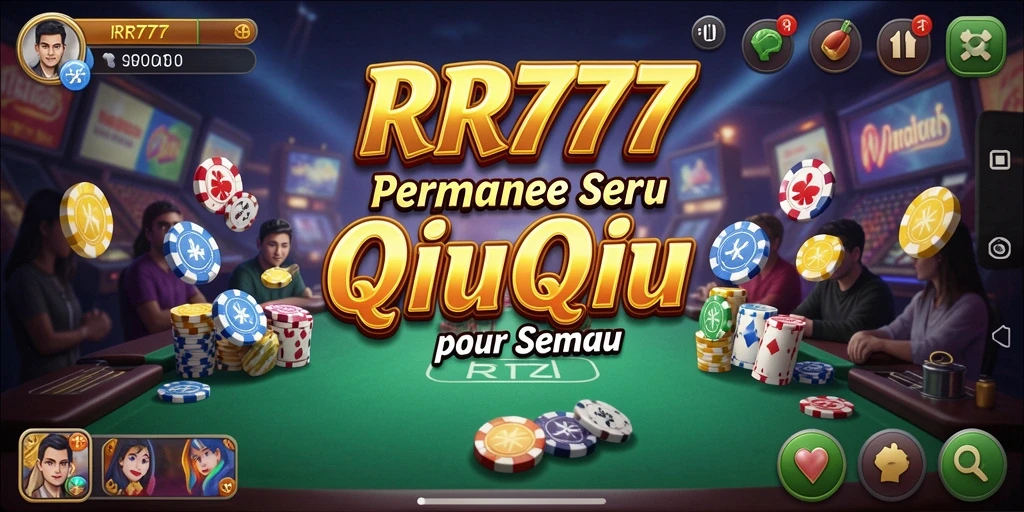 Tampilan menarik dari gameplay QiuQiu di RR777.