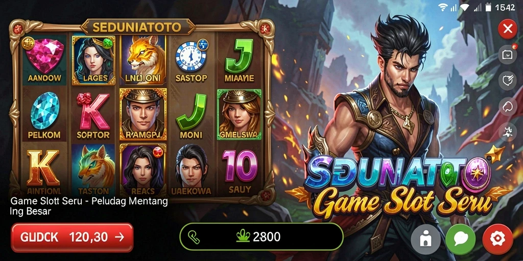Screenshots SEDUNIATOTO menampilkan gameplay Slot yang seru.