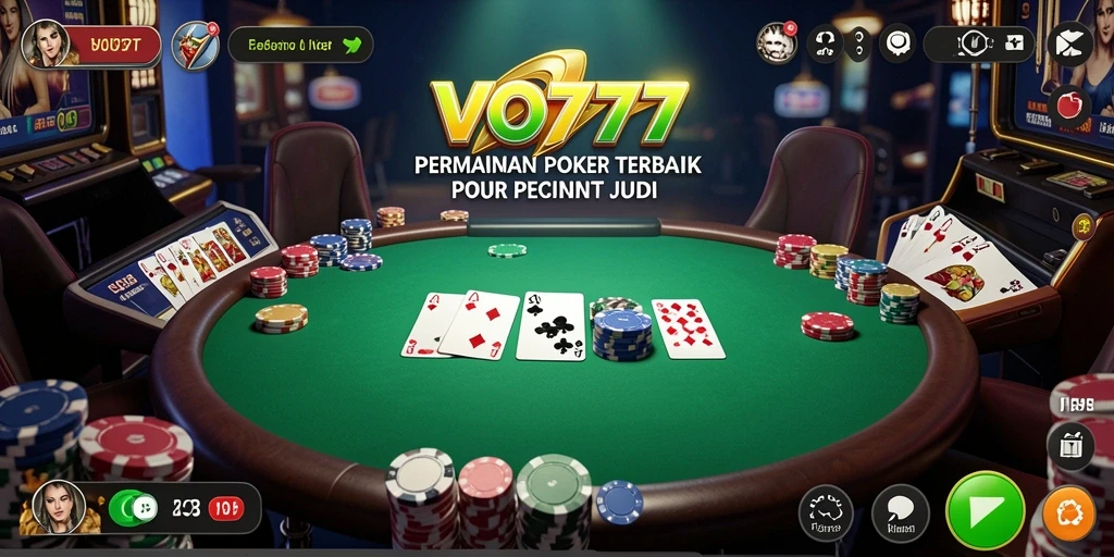 Screenshot gameplay VO777 menampilkan pengalaman seru bermain Poker.