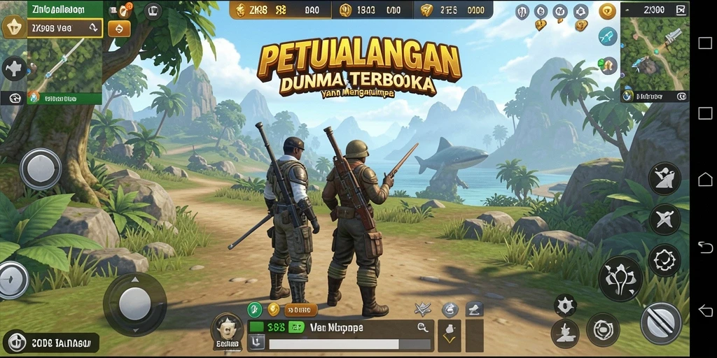 Tampilan gameplay ZK988 yang menakjubkan dalam dunia terbuka.