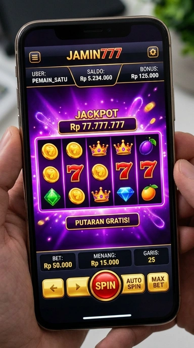 Tangkapan layar antarmuka jamin777 yang ramah pengguna.